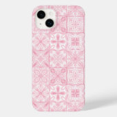  tegels in roze Case-Mate iPhone case (Achterkant)