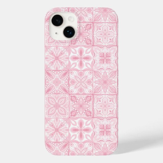 tegels in roze Case-Mate iPhone case (Achterkant)