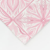  tegels in roze fleece deken (Hoek)