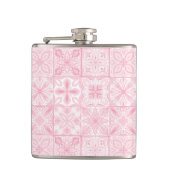  tegels in roze heupfles (Voorkant)