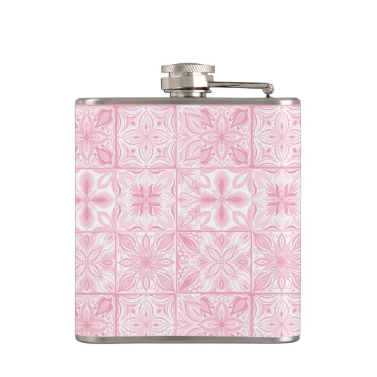  tegels in roze heupfles (Achterkant)