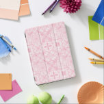 tegels in roze iPad air cover<br><div class="desc">Handgeschilderde diverse  tegels met bloemenelementen</div>