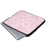 tegels in roze laptop sleeve (Voorkant onderkant)