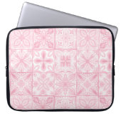 tegels in roze laptop sleeve (Voorkant)