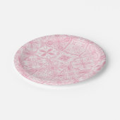  tegels in roze papieren bordje (Gekanteld)