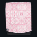 tegels in roze rugtassen<br><div class="desc">Handgeschilderde diverse  tegels met bloemenelementen</div>