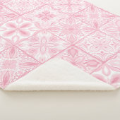  tegels in roze sherpa deken (3/4)