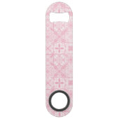  tegels in roze speed flessenopener (Achterkant)