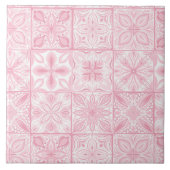  tegels in roze tegeltje (Voorkant)