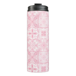tegels in roze thermosbeker