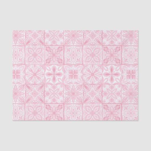  tegels in roze tissuepapier (Voorkant)
