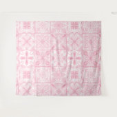 tegels in roze wandkleed (Voorkant (horizontaal))