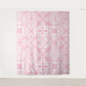 tegels in roze wandkleed (Voorkant)