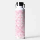 tegels in roze waterfles<br><div class="desc">Handgeschilderde diverse  tegels met bloemenelementen</div>
