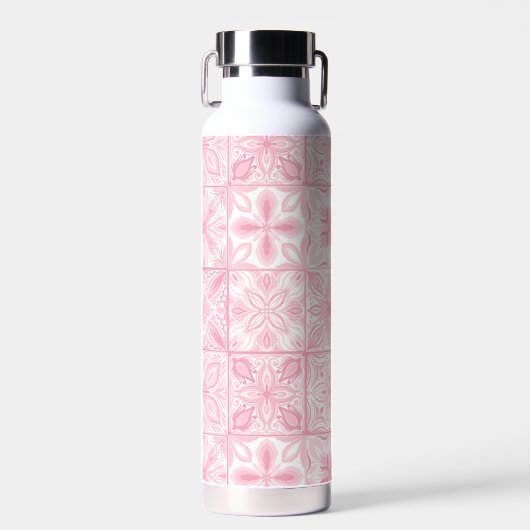  tegels in roze waterfles (Voorkant)