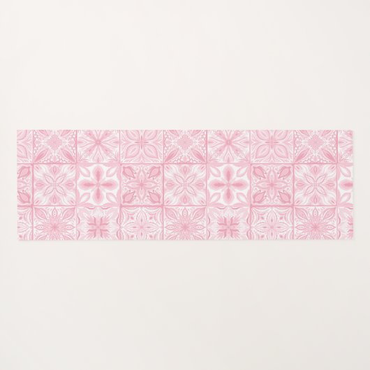  tegels in roze yogamat (Achterkant (horizontaal))