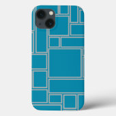 Tegels in Teal Case-Mate iPhone Case (Achterkant)