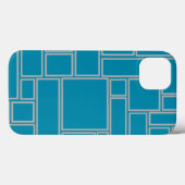 Tegels in Teal Case-Mate iPhone Case (Achterkant (horizontaal))