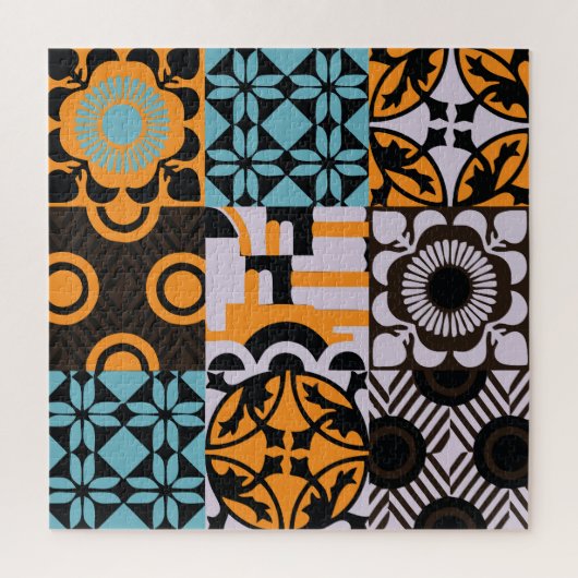 tegels: ingewikkelde decoratieve details. legpuzzel (Verticaal)