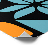  tegels: ingewikkelde decoratieve details. poster (Hoek)