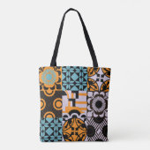 tegels: ingewikkelde decoratieve details. tote bag (Achterkant)