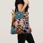 tegels: ingewikkelde decoratieve details. tote bag (Dichtbij)
