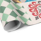  tegels ingewikkelde details. Keramische verfvlam Cadeaupapier (Rol Hoek)