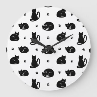 Tegels Katjes Patroon Wandklok – Voor kattenliefhe