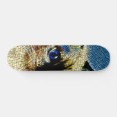 Tegels met blauw-gekleurde siamese kattenmozaïek persoonlijk skateboard (Horizontaal)