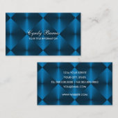 Tegels met blauw Metallic look Diamond Visitekaartje (Voorkant / Achterkant)