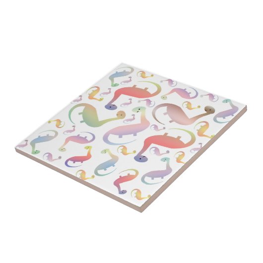 Tegels met lief dinosaurusje tegeltje (Zijkant)