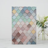 Tegels met meerdere kleuren briefpapier (Staand voorkant)