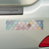 Tegels met meerdere kleuren bumpersticker (Op auto)