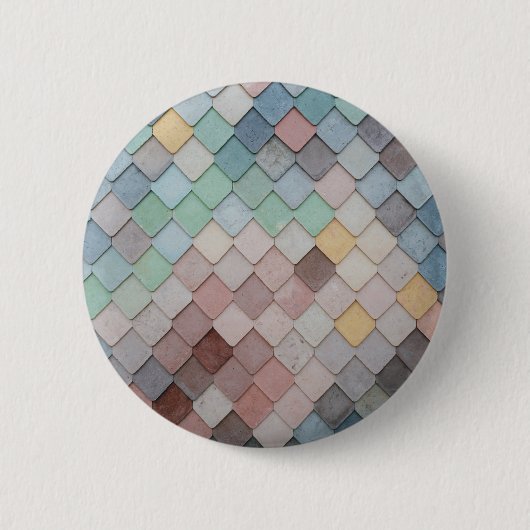 Tegels met meerdere kleuren ronde button 5,7 cm (Voorkant)
