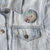 Tegels met meerdere kleuren ronde button 5,7 cm (In situ)