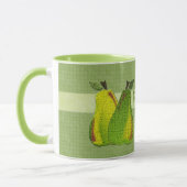 Tegels met stripe Pear Motif Mok (Links)