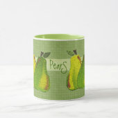 Tegels met stripe Pear Motif Mok (Midden)