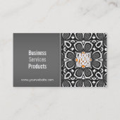 Tegels met zwart-wit en Logo Visitekaartje (Achterkant)