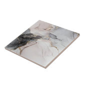 tegels met zwarte en goudvloer tegeltje (Zijkant)