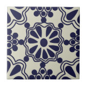 Tegels - Mexican Pattern Blue/Off White Tegeltje (Voorkant)