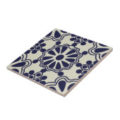 Tegels - Mexican Pattern Blue/Off White Tegeltje (Zijkant)