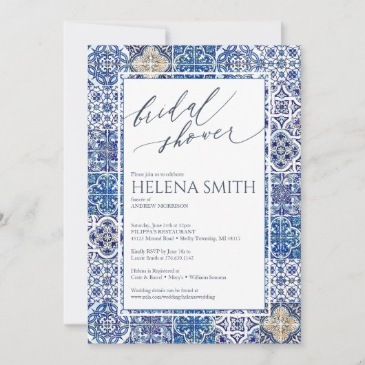 Tegels Middellandse Zee Kaart (Voorkant)