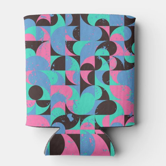  Tegels Neon roze groen Blikjeskoeler (Achterkant)