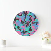 Tegels Neon roze groen Grote Klok (Huis)