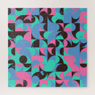 Tegels Neon roze groen Legpuzzel