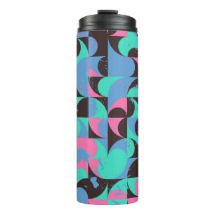 Tegels Neon roze groen Thermosbeker