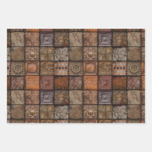  tegels, omslagpapier inpakpapier vel (Voorkant)