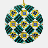 Tegels, Portugese Tegels Keramisch Ornament (Voorkant)