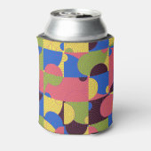 Tegels Retro 1960s Pattern Blikjeskoeler (Blikje Achterkant)