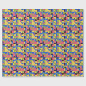 Tegels Retro 1960s Pattern Cadeaupapier (Vlak)